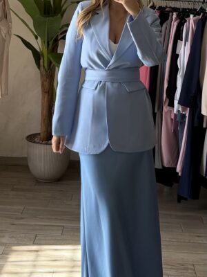 Gonna Satin Trend Celeste