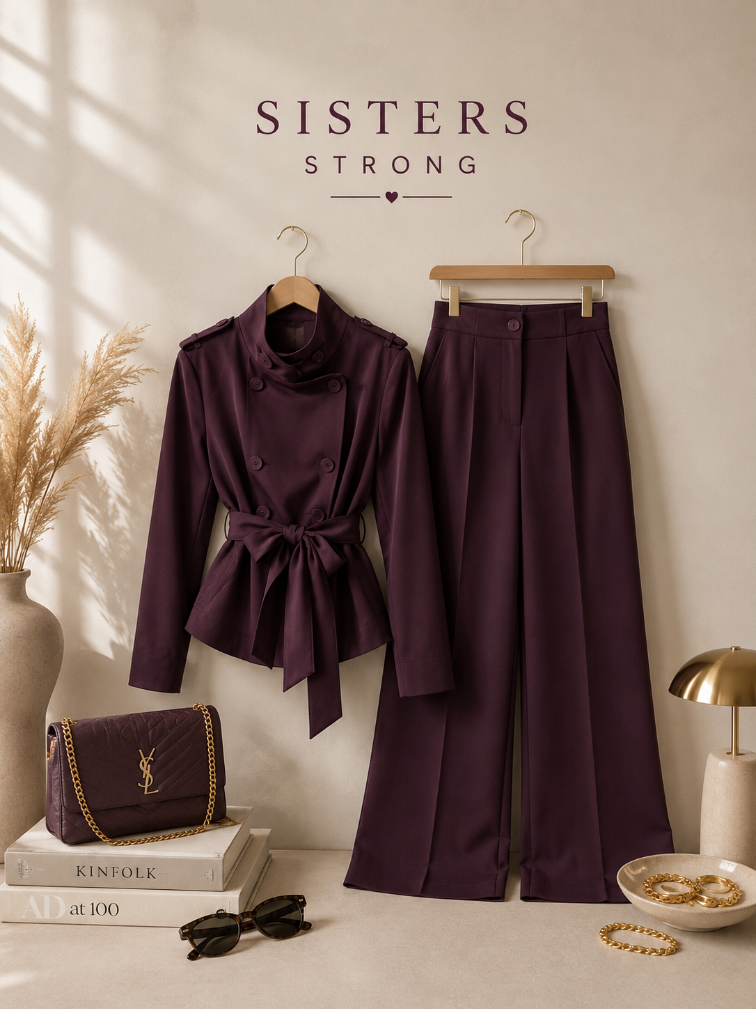 Set Trench Bordeaux - immagine 2