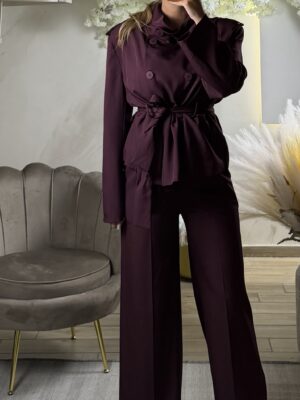 Set Trench Bordeaux